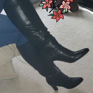 Black Knee High Boots